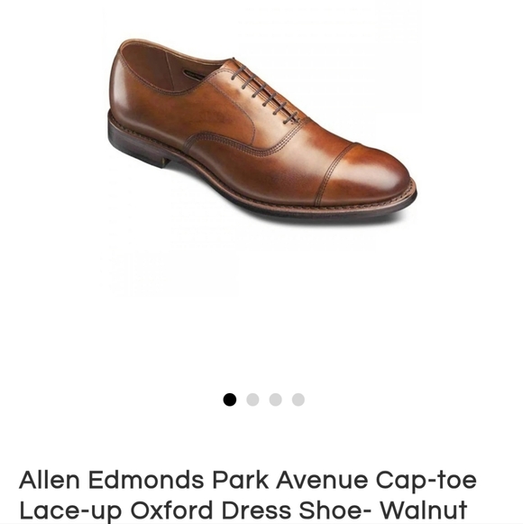 Allen Edmonds Tan Leather Dress Oxfords with Stitched Soles